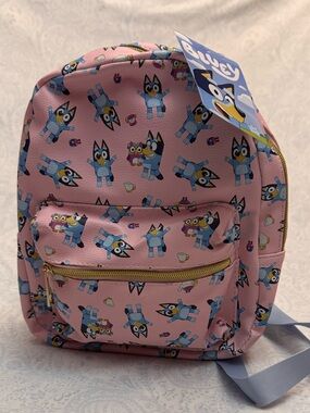 Bluey Mini Faux Pebbled Leather Backpack